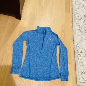 Under Armour Heathered Blue Long Sleeve Top